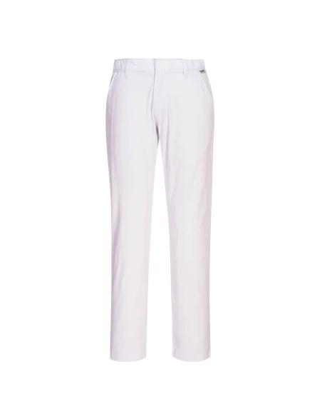 Pantalon Chino Strech coupe slim couleur : Blanc taille 54 - PORTWEST