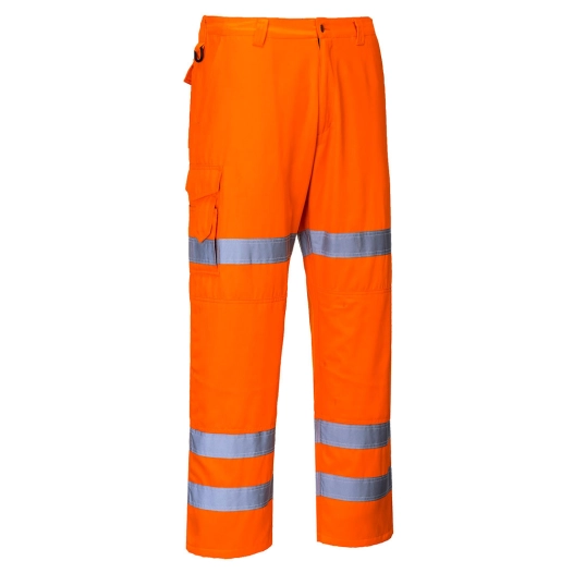 Pantalon Combat Hi-Vis 3 bandes couleur : Orange taille XL - PORTWEST