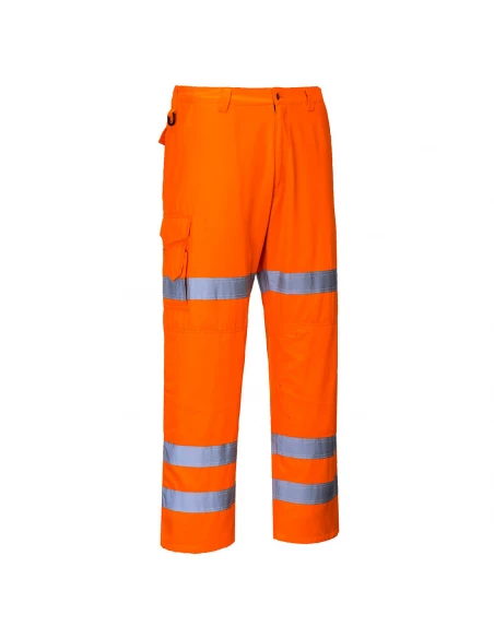 Pantalon Combat Hi-Vis 3 bandes couleur : Orange taille XL - PORTWEST