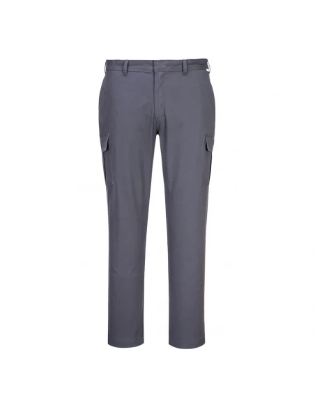 Pantalon combat Slim Stretch couleur : Gris Anthracite taille 36 - PORTWEST