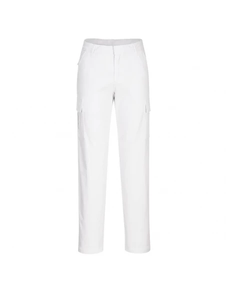 Pantalon cargo extensible pour Femmes couleur : Blanc taille 50 - PORTWEST