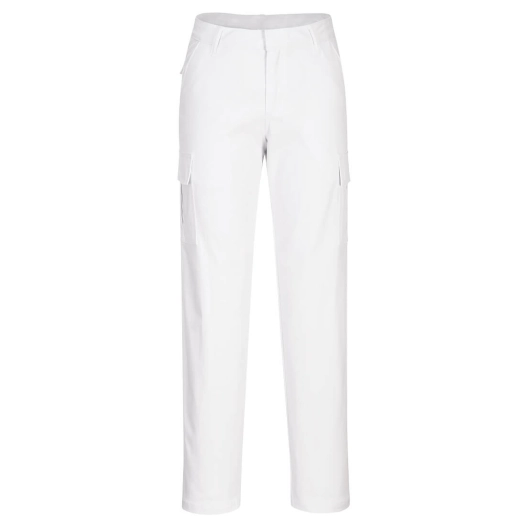 Pantalon cargo extensible pour Femmes couleur : Blanc taille 40 - PORTWEST