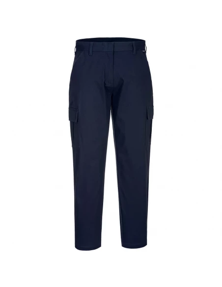 Pantalon cargo extensible pour Femmes couleur : Marine Foncé taille 40 - PORTWEST