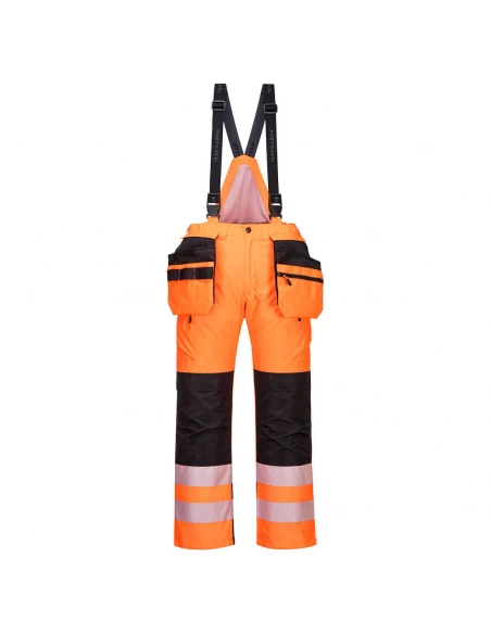 Pantalon d'hiver PW3 haute visibilité couleur : Orange/Noir taille 4XL - PORTWEST