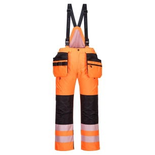 Pantalon d'hiver PW3 haute visibilité couleur : Orange/Noir taille XXXL - PORTWEST