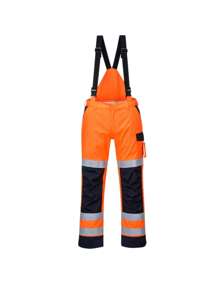pantalon de pluie multi normes arc électrique couleur : Orange/Marine taille L - PORTWEST