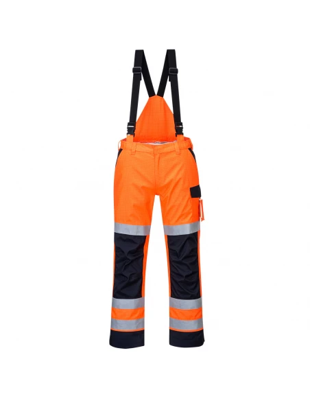 pantalon de pluie multi normes arc électrique couleur : Orange/Marine taille S - PORTWEST