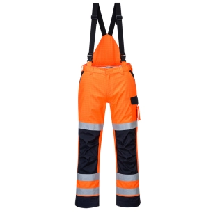 pantalon de pluie multi normes arc électrique couleur : Orange/Marine taille XXL - PORTWEST