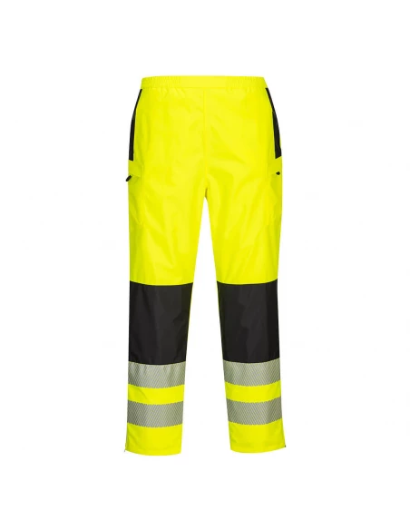 Pantalon de pluie PW3 Hi-Vis pour Femme couleur : Jaune/Noir taille S - PORTWEST