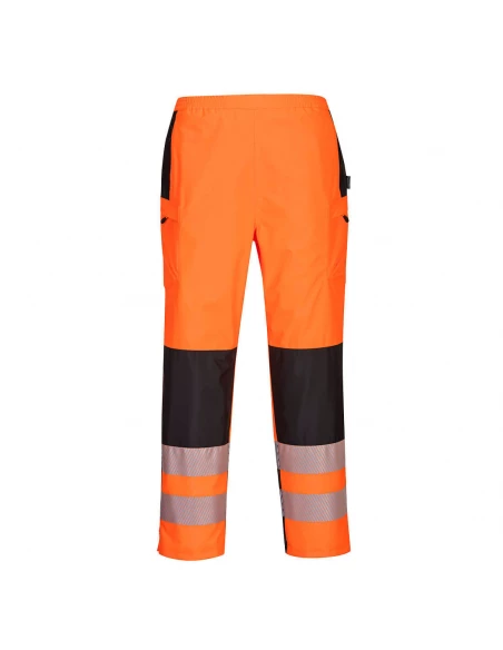 Pantalon de pluie PW3 Hi-Vis pour Femme couleur : Orange/Noir taille M - PORTWEST