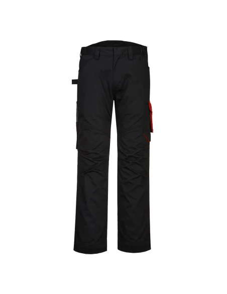 Pantalon de service PW2 couleur : Noir/Rouge taille 44 - PORTWEST