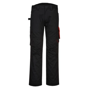 Pantalon de service PW2 couleur : Noir/Rouge taille 56 - PORTWEST