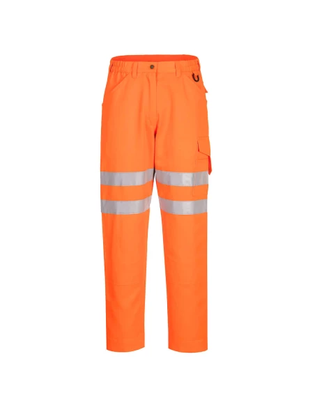 Pantalon éco haute visibilité couleur : Orange taille 48 - PORTWEST