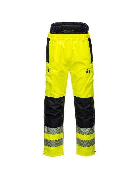 Pantalon extrême haute visibilité PW3 couleur : Jaune/Noir taille XL - PORTWEST