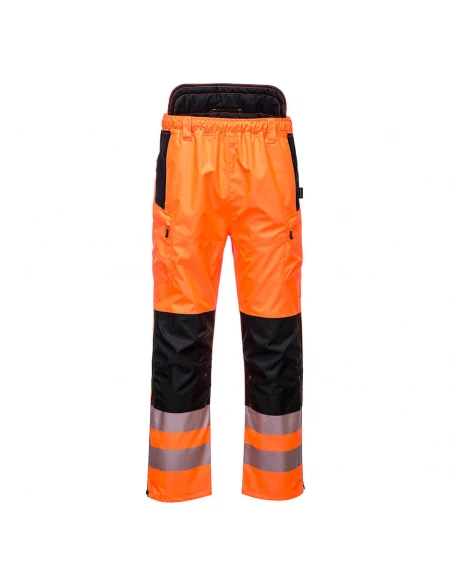 Pantalon extrême haute visibilité PW3 couleur : Orange/Noir taille XXL - PORTWEST