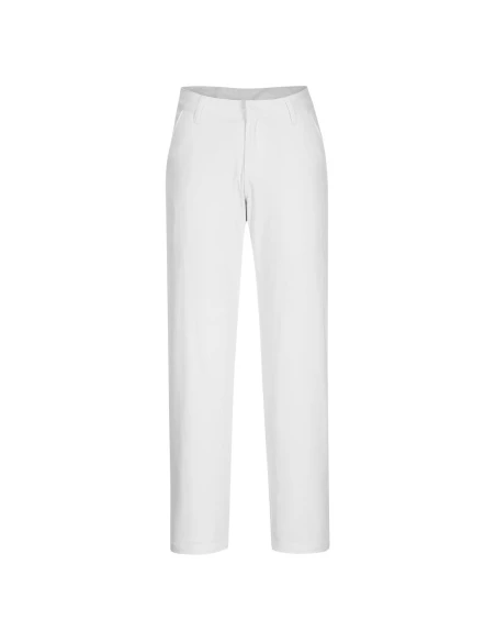 Pantalon femme Chino slim couleur : Blanc taille 38 - PORTWEST