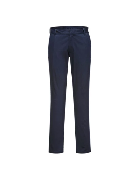 Pantalon femme Chino slim couleur : Marine Foncé taille 42 - PORTWEST