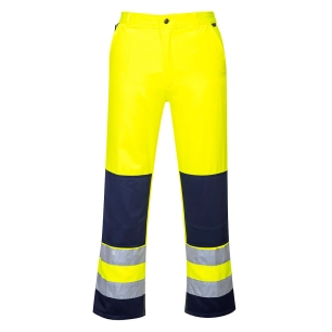 Pantalon Haute-Visibilité Séville couleur : Jaune/Marine taille M - PORTWEST