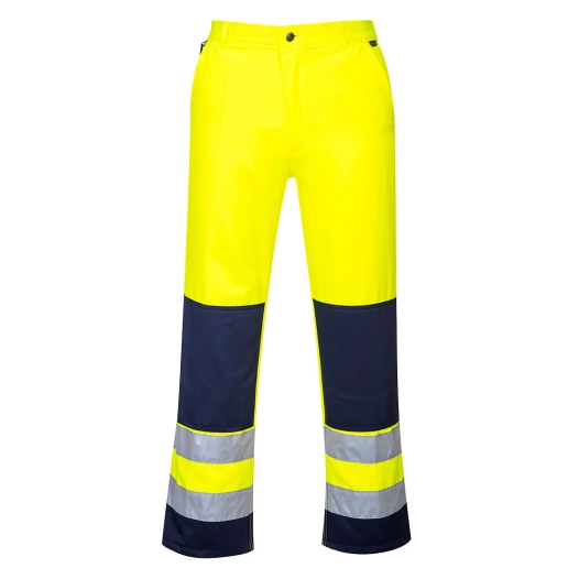 Pantalon Haute-Visibilité Séville couleur : Jaune/Marine taille XXL - PORTWEST
