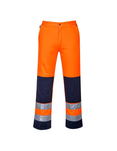 Pantalon Haute-Visibilité Séville couleur : Orange/Marine taille L - PORTWEST