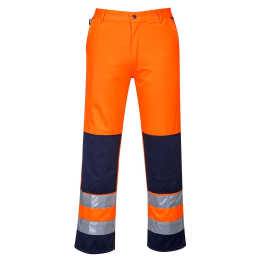 Pantalon Haute-Visibilité Séville couleur : Orange/Marine taille M - PORTWEST