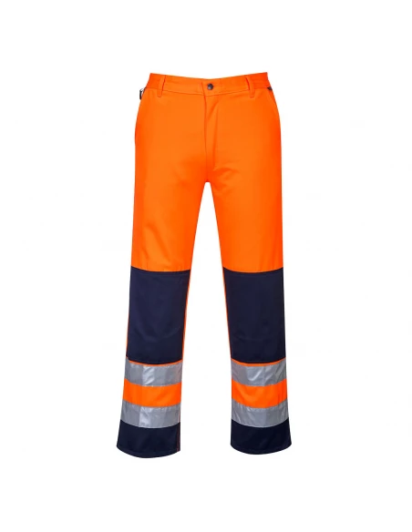 Pantalon Haute-Visibilité Séville couleur : Orange/Marine taille S - PORTWEST