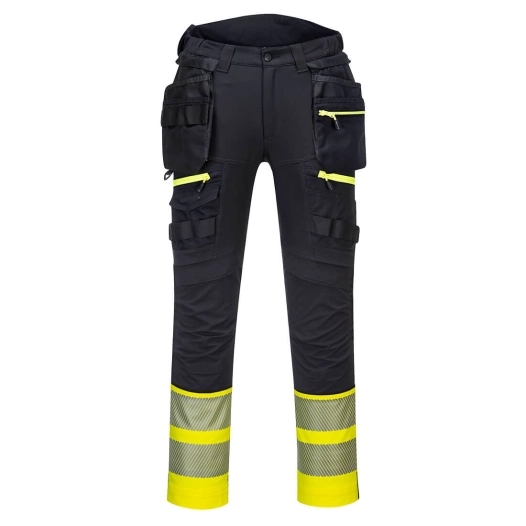 Pantalon Holster DX4 Hi-Vis Classe 1 couleur : Jaune/Noir taille 44 - PORTWEST
