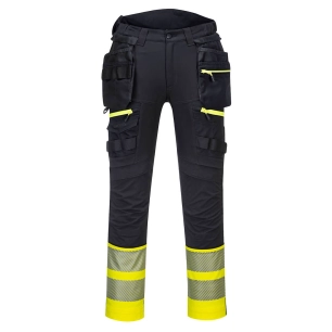 Pantalon Holster DX4 Hi-Vis Classe 1 couleur : Jaune/Noir taille 50 - PORTWEST