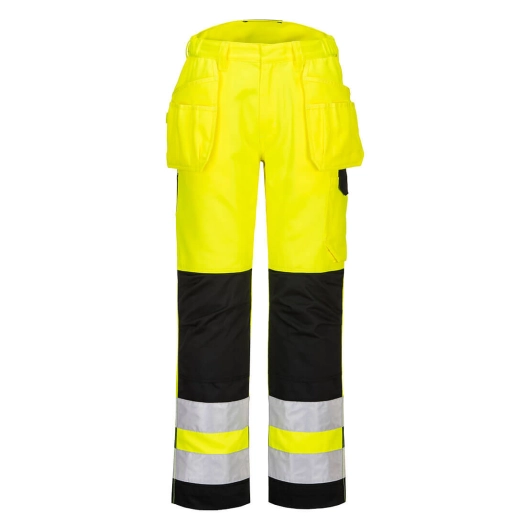 Pantalon Holster haute visibilité PW2 couleur : Jaune/Noir taille 44 - PORTWEST