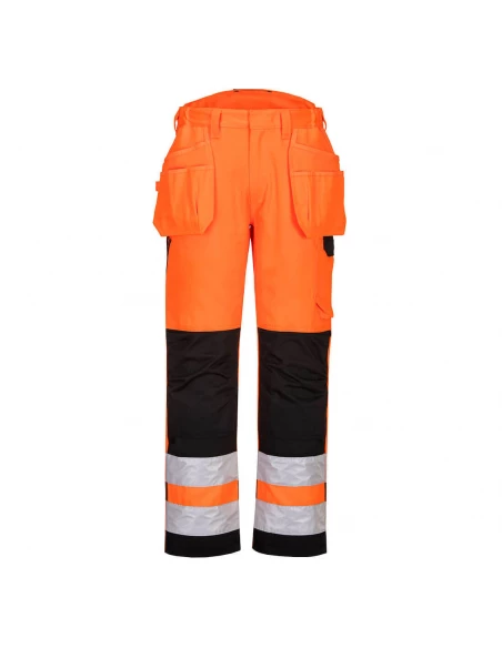 Pantalon Holster haute visibilité PW2 couleur : Orange/Noir taille 58 - PORTWEST
