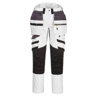 Pantalon DX4 poches flottantes démontables couleur : Blanc/Gris taille 50 - PORTWEST