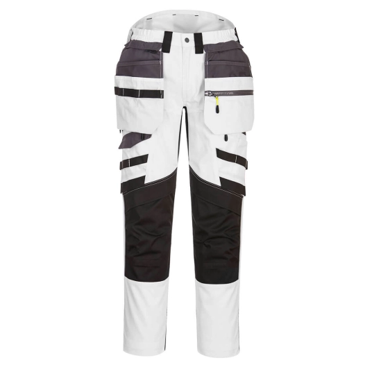 Pantalon DX4 poches flottantes démontables couleur : Blanc/Gris taille 60/62 - PORTWEST