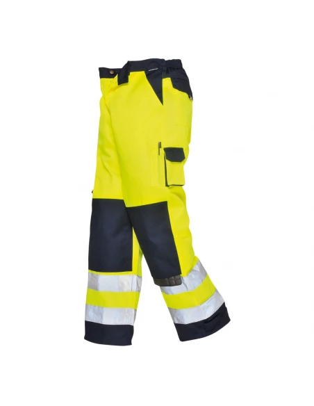Pantalon HV Lyon couleur : Jaune/Marine taille XXL - PORTWEST