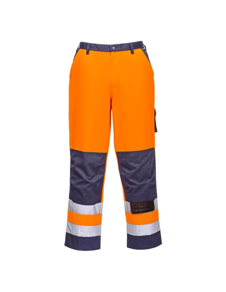Pantalon HV Lyon couleur : Orange/Marine taille 4XL - PORTWEST