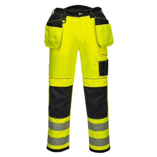 Pantalon HV PW3 poches flottantes couleur : Jaune/Noir Short taille 38 - PORTWEST