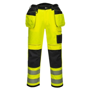 Pantalon HV PW3 poches flottantes couleur : Jaune/Noir Short taille 42 - PORTWEST