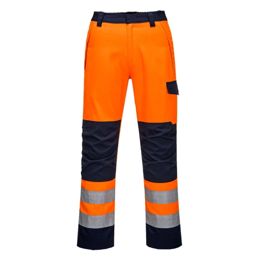 Pantalon Orange/Navy Modaflame RIS couleur : Orange/Marine taille L - PORTWEST