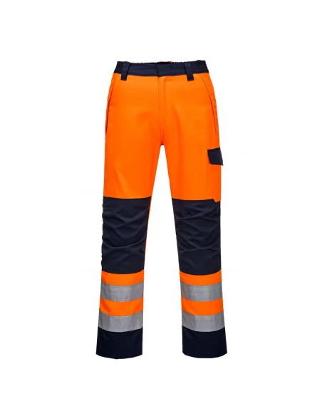 Pantalon Orange/Navy Modaflame RIS couleur : Orange/Marine taille XL - PORTWEST