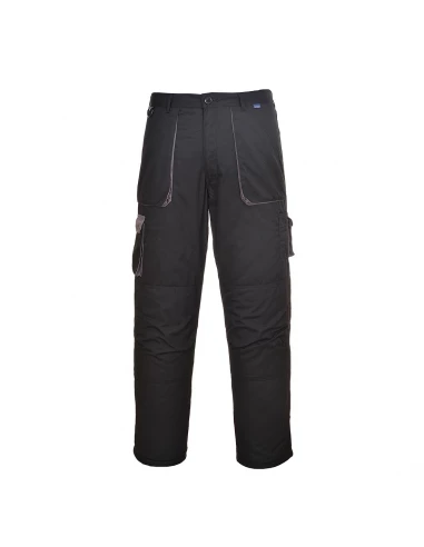 Pantalon Portwest Texo Contrasté matelassé couleur : Noir taille XL - PORTWEST