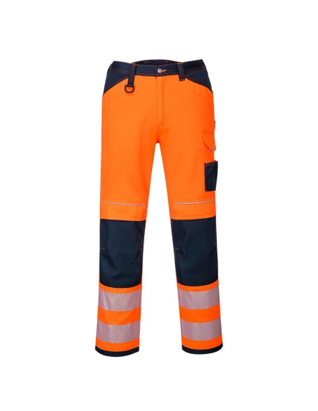 Pantalon PW3 Hi-Vis Work couleur : Orange/Marine taille 42 - PORTWEST