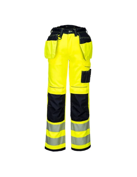 Pantalon PW3 Stretch Holster haute-visibilité couleur : Jaune/Noir taille 42 - PORTWEST