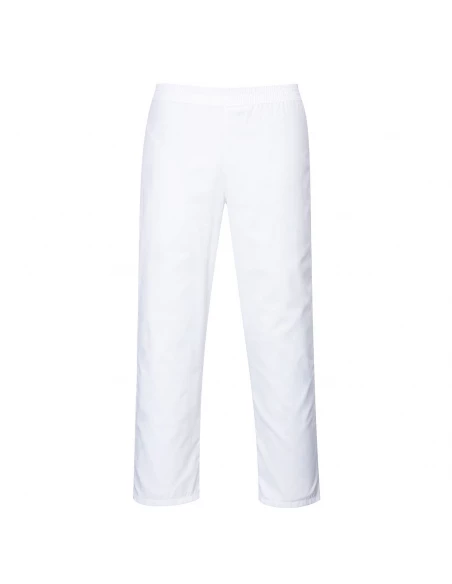 Pantalon taille elastiquée couleur : Blanc taille L - PORTWEST