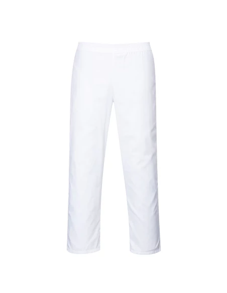 Pantalon taille elastiquée couleur : Blanc taille XL - PORTWEST