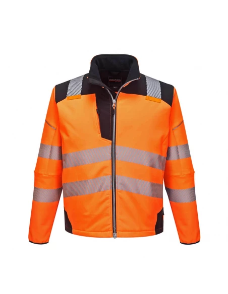 Softshell Haute-Visibilité PW3 couleur : Orange/Noir taille XS - PORTWEST