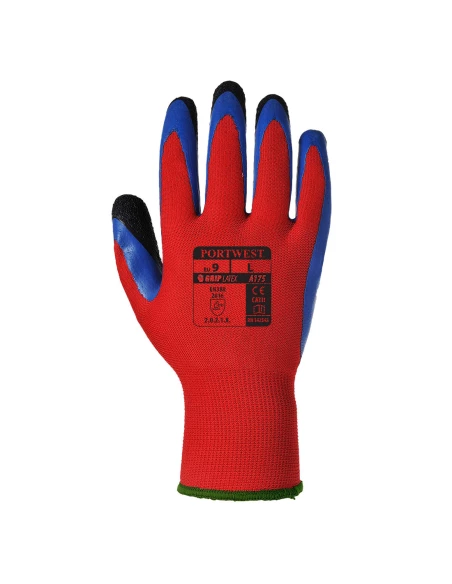 Gant Duo-Flex couleur : Rouge/Bleu taille M - PORTWEST