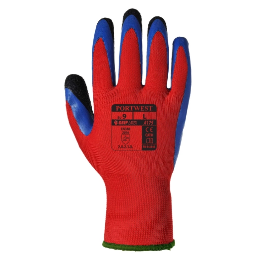 Gant Duo-Flex couleur : Rouge/Bleu taille XL - PORTWEST