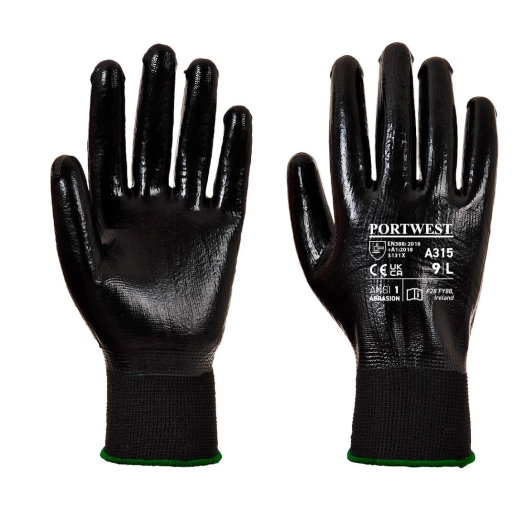 Gant All-Flex Grip couleur : Noir taille XL - PORTWEST