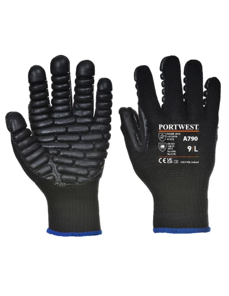 Gant Anti Vibration couleur : Noir taille XXL - PORTWEST