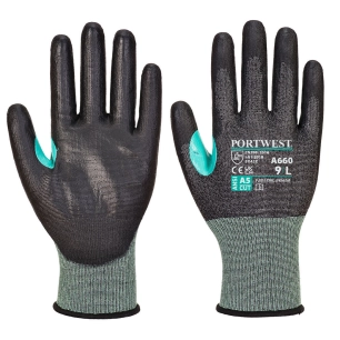 Gant anti-coupure en PU VHR18 couleur : Noir taille S - PORTWEST