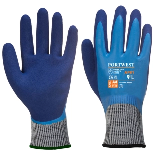Gant anticoupure Liquid Pro HR Cut couleur : Bleu taille L - PORTWEST